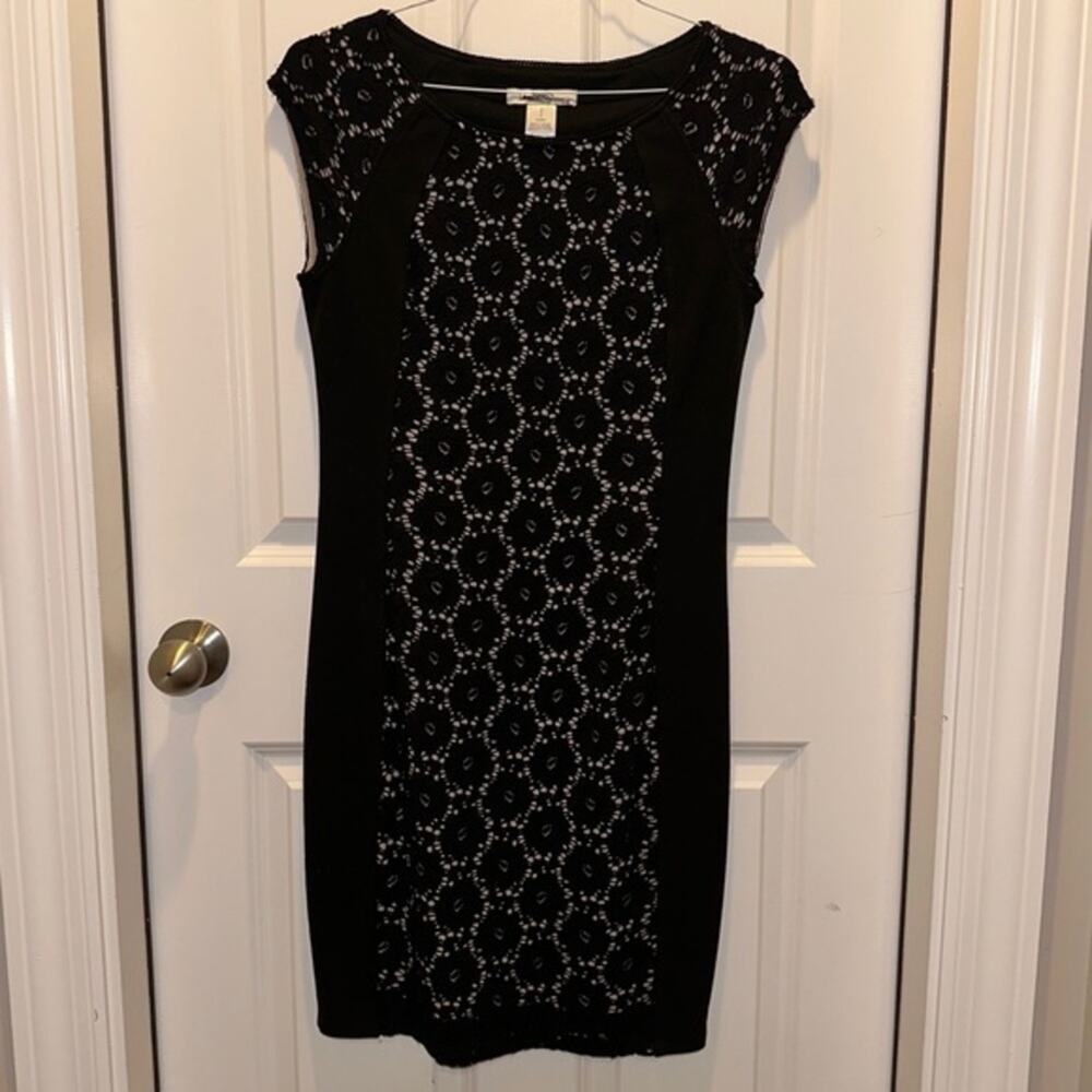 Gorgeous Black Dress with Illusion Lace Detail